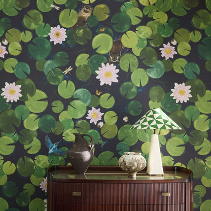 Little Greene Lily Pads Mural Wallpaper