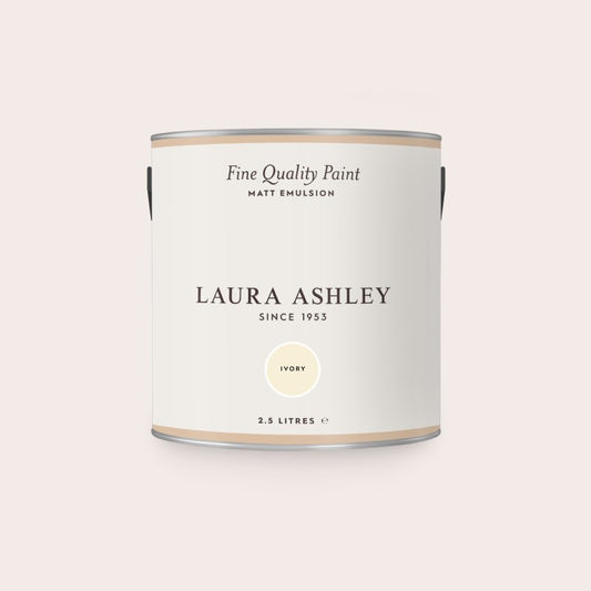 Laura Ashley Matt Emulsion Oops Tin - Ivory- 2.5L