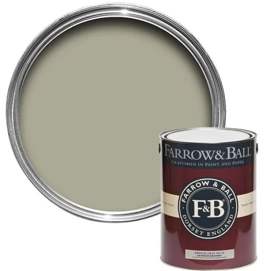 Farrow & Ball Exterior Masonry Oops Tin - French Gray - 5L