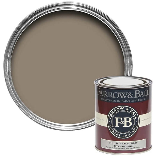 Farrow & Ball Estate Eggshell Oops Tin - Mouse's Back - 5L