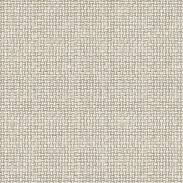 Basket Weave Cream Wallpaper Sample