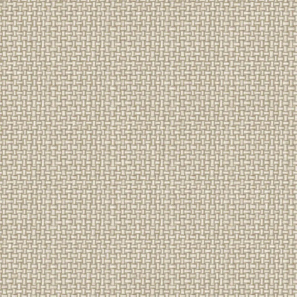 Basket Weave Beige Wallpaper Sample