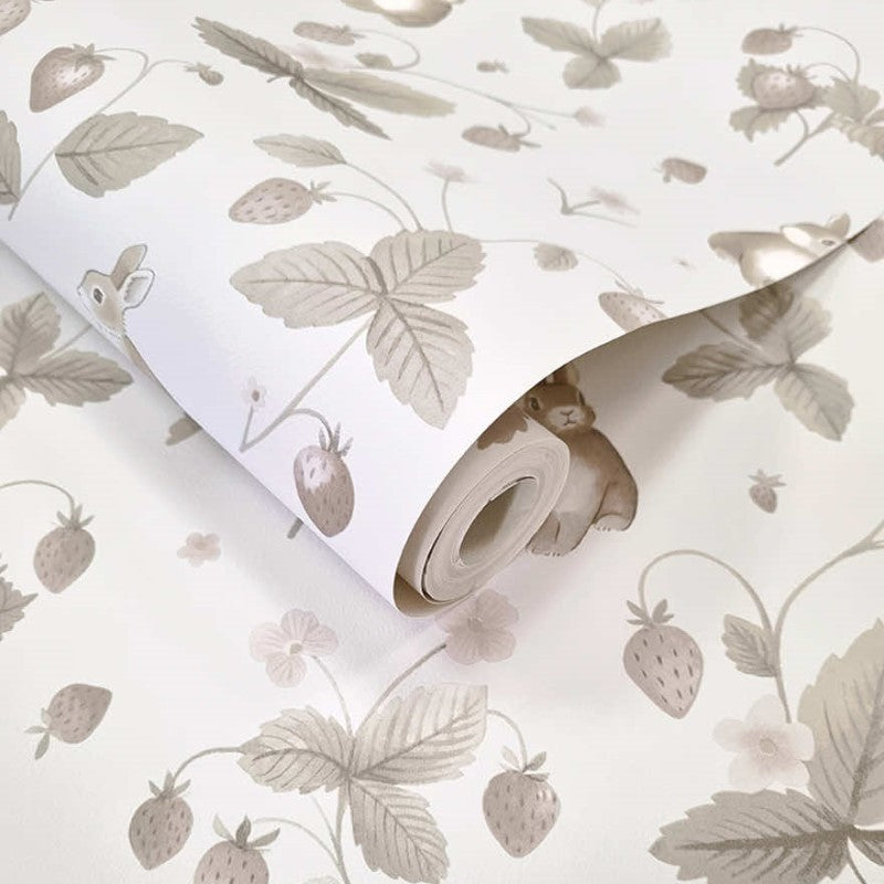 Bunnies & Berries Wallpaper