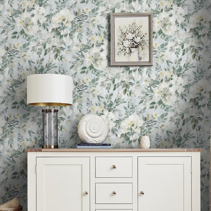 Laura Ashley Elowen Peony Wallpaper