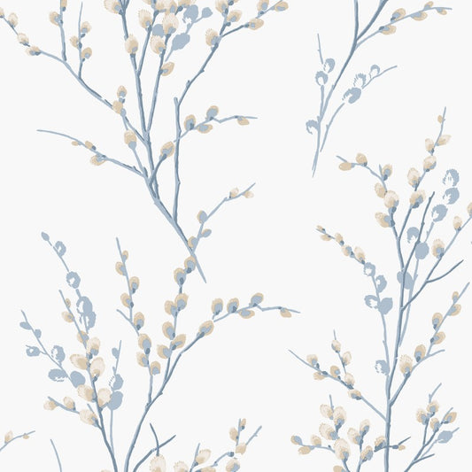 Laura Ashley Pussy Willow Wallpaper Seaspray Sample