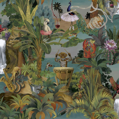 Animal Beach Party Wallpaper