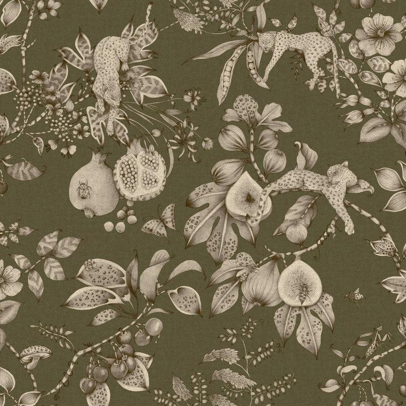 Leopard Orchard Wallpaper