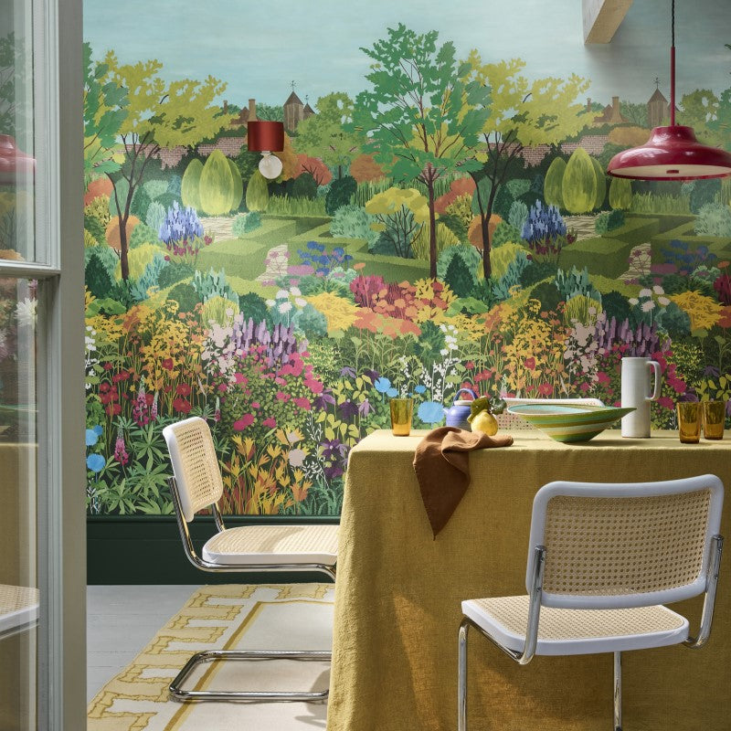 Little Greene Castle Garden Mural Wallpaper