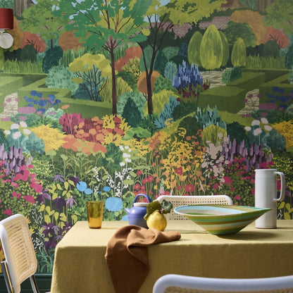 Little Greene Castle Garden Mural Wallpaper