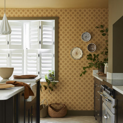 Little Greene Ditsy Block Wallpaper
