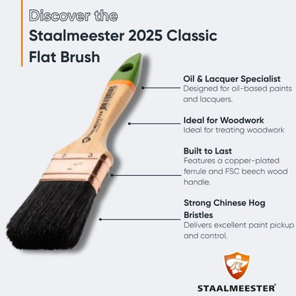 Staalmeester 2025 Classic Flat Brush