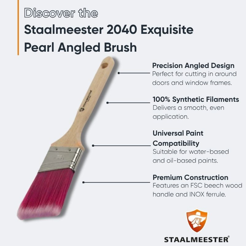 Staalmeester 2040 Exquisite Pearl Angled Brush