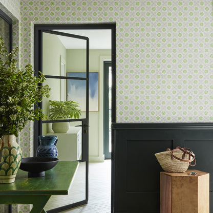 Little Greene Ditsy Block Wallpaper