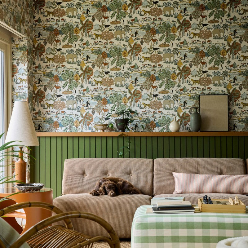 Little Greene Animal Kingdom Wallpaper