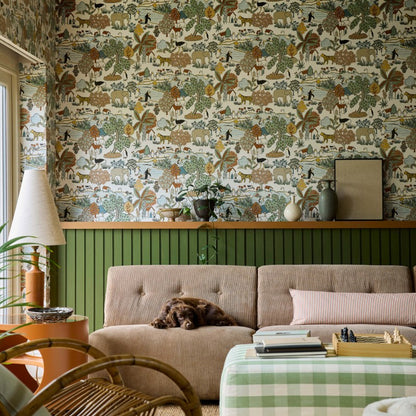 Little Greene Animal Kingdom Wallpaper