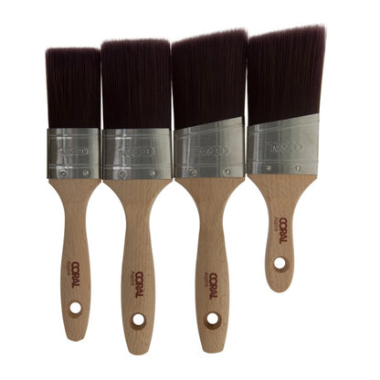 Coral Aspire Oval Paint Brush Set - 4 Piece