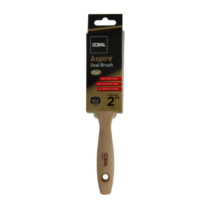 Coral Aspire Oval 2" Angled Brush