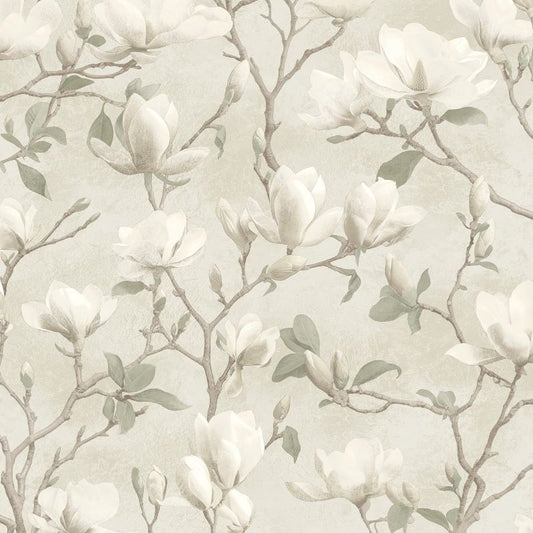 Magnolia Shimmer Wallpaper Dove Sample