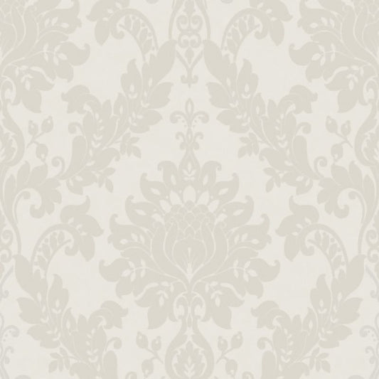 Clara Damask Wallpaper Dove Sample