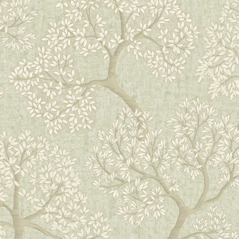 Giovanni Tree Metallic Wallpaper