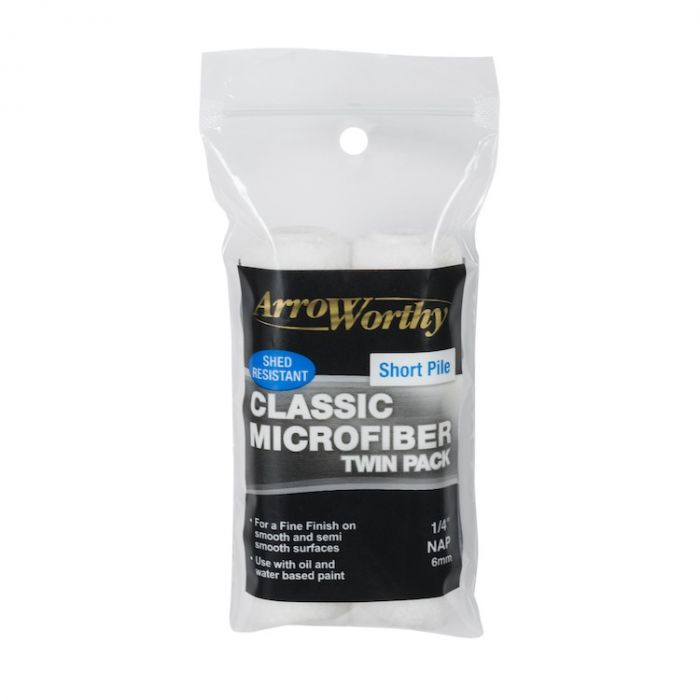 Arroworthy Classic Microfiber 4" Mini Roller Sleeve - Twin Pack