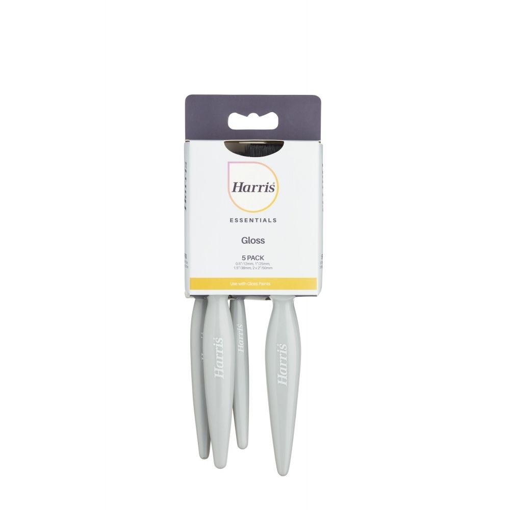 Essentials Gloss Paint Brush 5 Pack