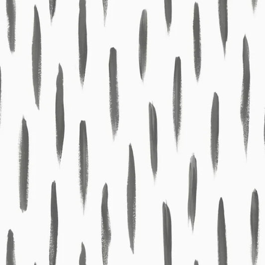 Brush Strokes Wallpaper Soft Black - DCO Exclusive Sample