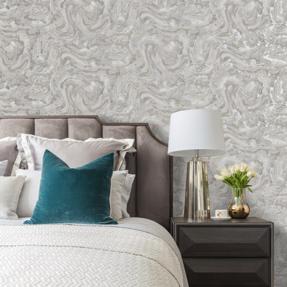 Lumiere Marble Wallpaper - Taupe