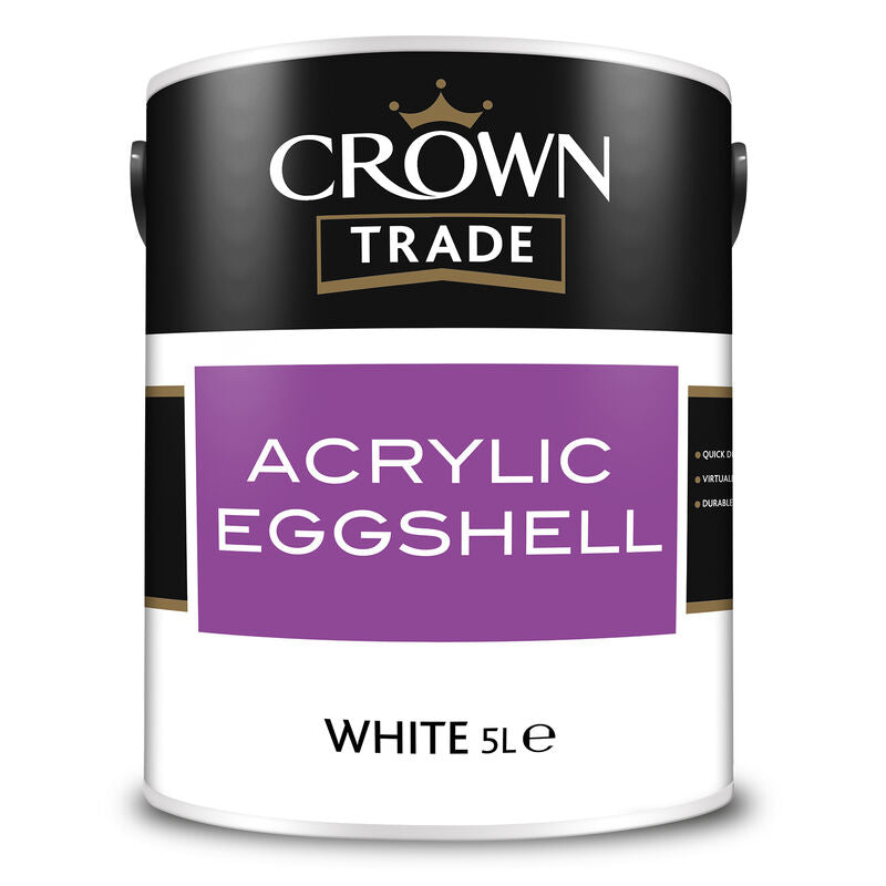 Crown Trade Acrylic Eggshell - White