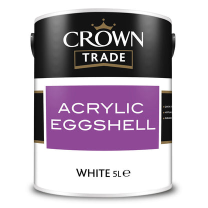 Crown Trade Acrylic Eggshell - White
