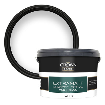 Crown Trade Extramatt Low Reflective Emulsion - White