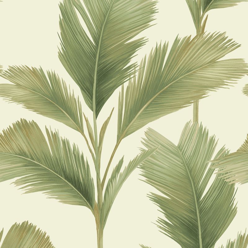 Kailani Palm Leaf Wallpaper Sage/ Cream Sample