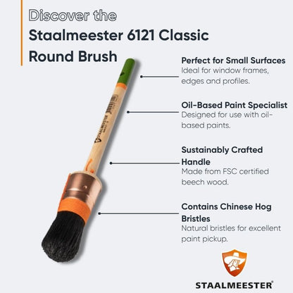 Staalmeester 6121 Classic Round Brush