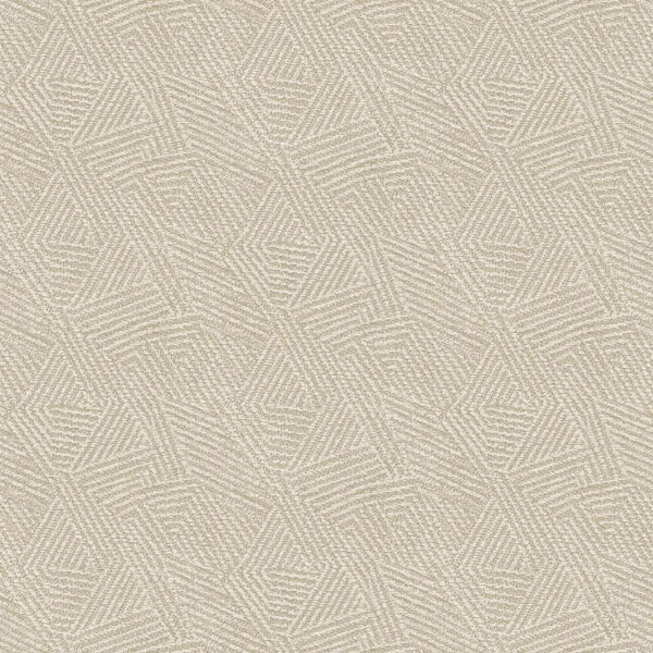 Atakora Mica Geometric Wallpaper Cream Sample