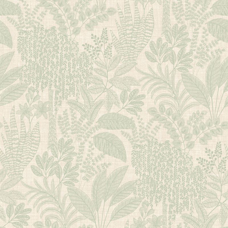 Oasis Wallpaper Sage Sample