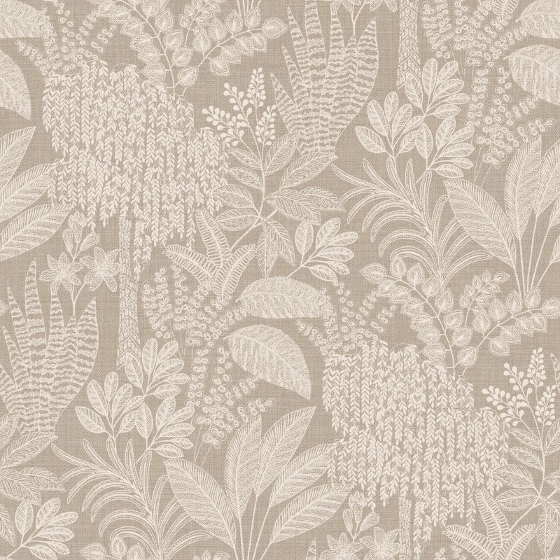 Oasis Wallpaper Taupe Sample