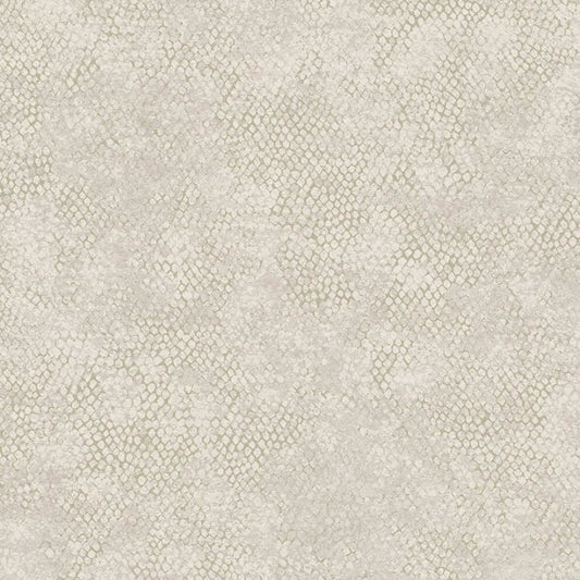 Ophidian Snake Skin Effect Wallpaper Sample - Dove