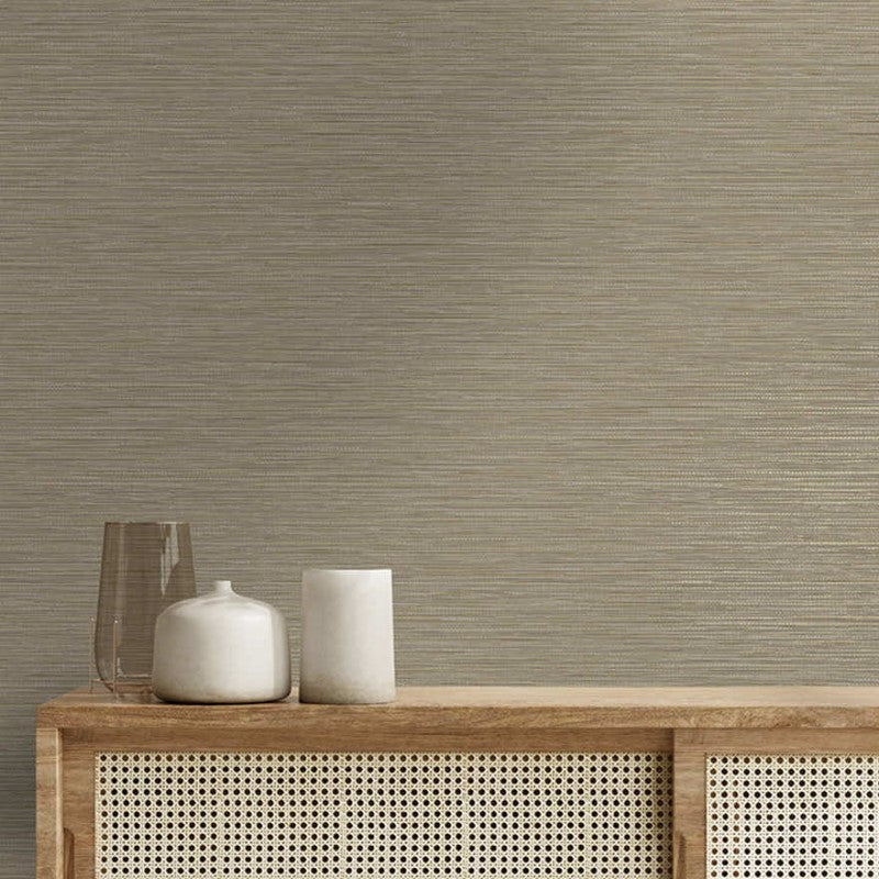 Grasscloth Textured Wallpaper