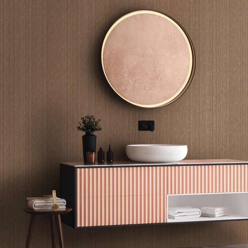 Kilim Textured Striped Wallpaper