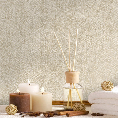 Boa Snake Skin Metallic Wallpaper