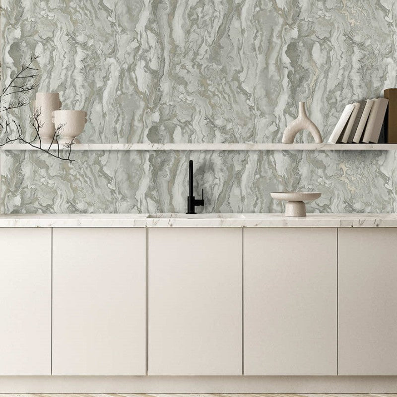 Thassos Marble Wallpaper