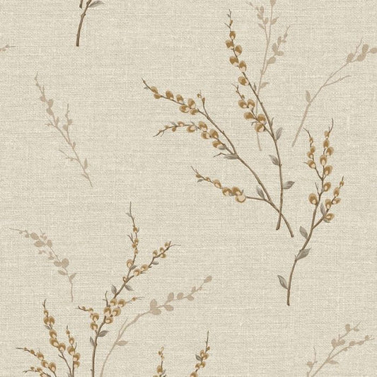 Carmella Tree Wallpaper - Cream Sample