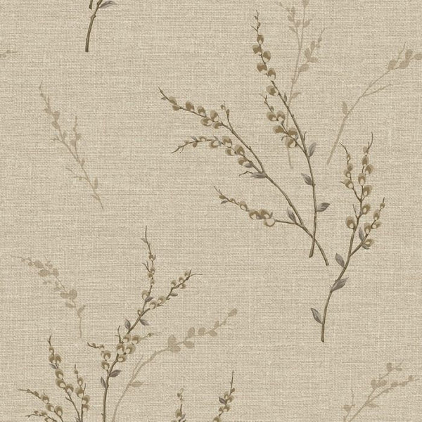 Carmella Tree Wallpaper - Beige Sample