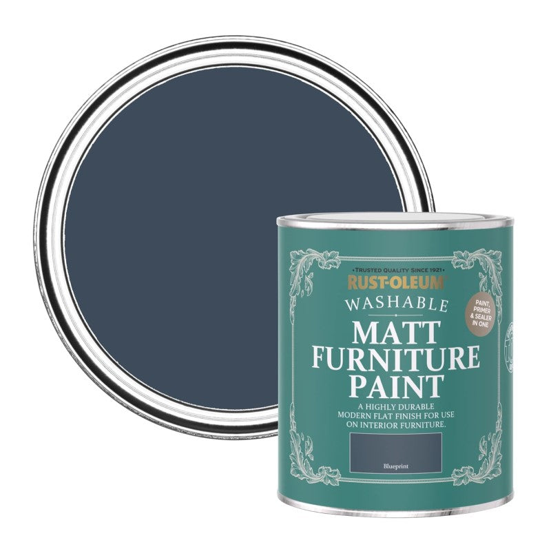 Rust Oleum Matt Furniture Paint - Blueprint 750ml