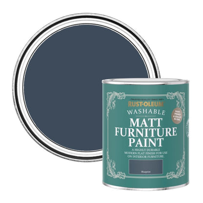 Rust Oleum Matt Furniture Paint - Blueprint 750ml