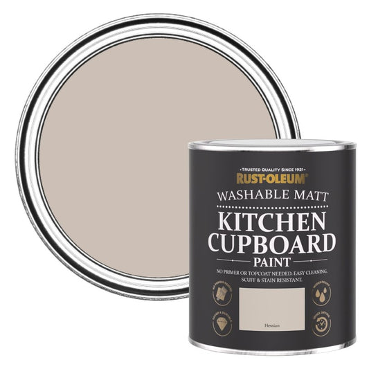 Rust Oleum Kitchen Cupboard Paint - Hessian 750ml