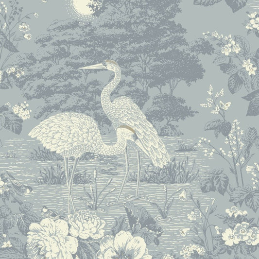 Izumi Oriental Crane Wallpaper