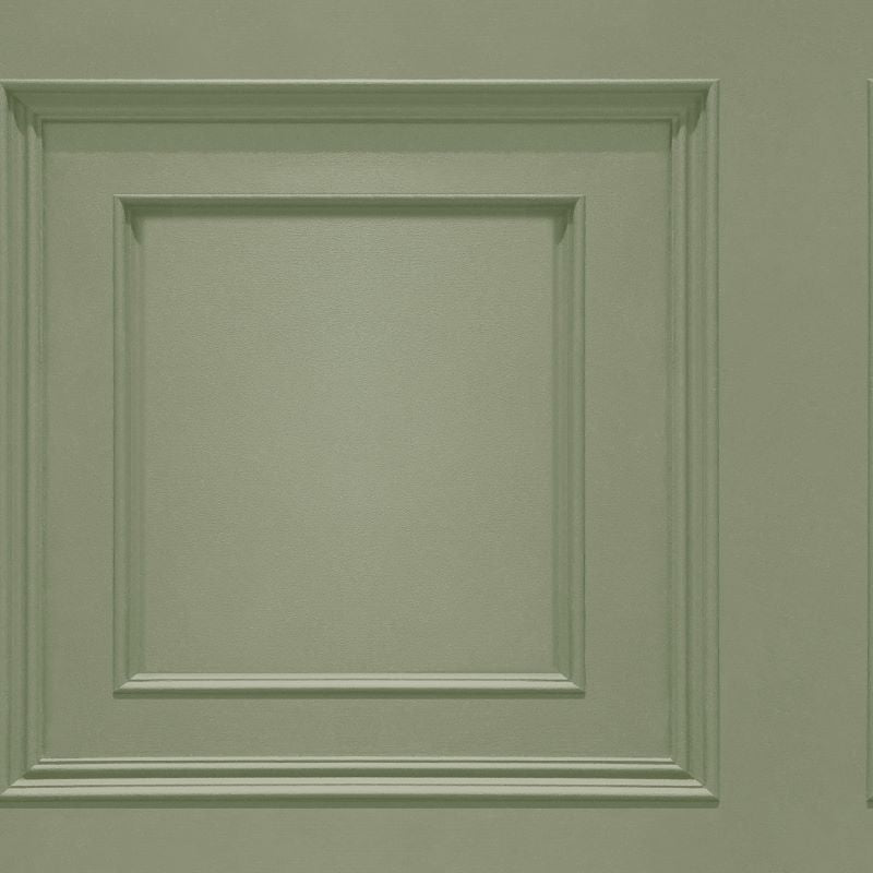 Oliana Wood Panel Effect Wallpaper Sage Sample