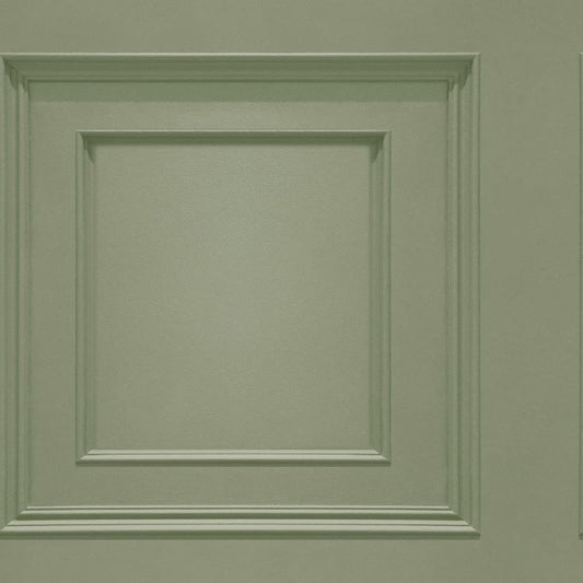 Oliana Wood Panel Effect Wallpaper Sage Sample