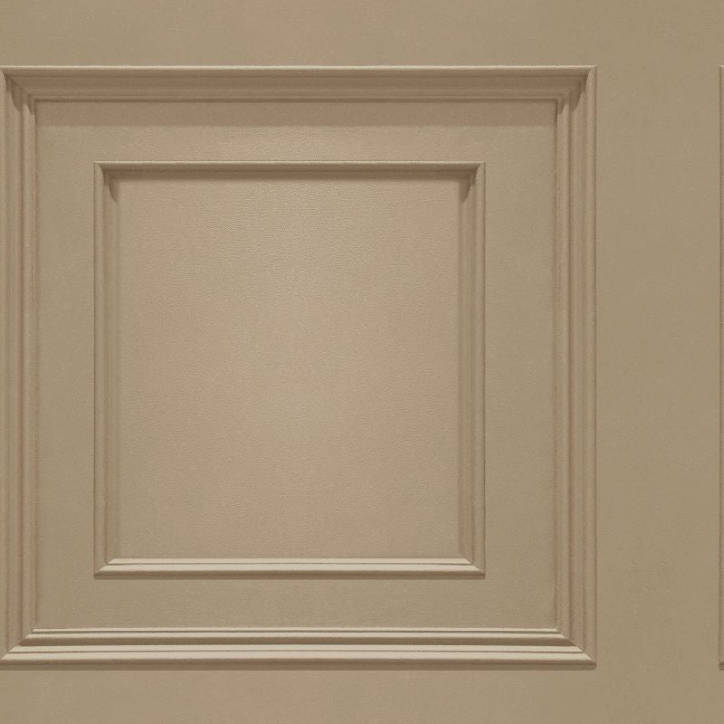 Oliana Wood Panel Effect Wallpaper Beige Sample